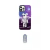 ieg™ iPhone 12 Pro Max Kılıf Siluet Çizgi Koleksiyonu - Siyah Joko Magic 5D Cam