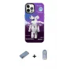 ieg™ iPhone 12 Pro Max Kılıf Siluet Çizgi Koleksiyonu - Siyah Joko Magic 5D Cam + Shine Kamera Lens Koruma Cam - GS