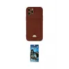 ieg™ iPhone 12 Pro Max Kılıf Vadi Çizgi Prime - Siyah 34D Izgaralı Cam