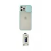 ieg™ iPhone 12 Pro Max Kılıf Vadi Çizgi - Siyah Bilvis Hayalet Cam Ekran Koruyucu