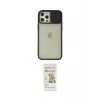 ieg™ iPhone 12 Pro Max Kılıf Vadi Çizgi - Siyah Mat Seramik Nano Ekran Koruyucu
