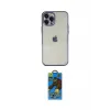 ieg™ iPhone 12 Pro Max Kılıf Vadi Minimal - Siyah 18D Cam Ekran Koruyucu