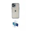 ieg™ iPhone 12 Pro Max Kılıf Vadi Minimal - Siyah 3D Antistatik Cam Ekran Koruyucu
