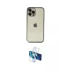 ieg™ iPhone 12 Pro Max Kılıf Vadi Minimal - Siyah 3D Antistatik Cam Ekran Koruyucu