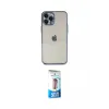 ieg™ iPhone 12 Pro Max Kılıf Vadi Minimal - Siyah 5D Eko Cam Ekran Koruyucu