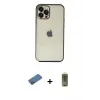 ieg™ iPhone 12 Pro Max Kılıf Vadi Minimal - Siyah Joko Magic 5D Hayalet Cam + Shine Kamera Lens Koruma Cam - GD