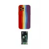 ieg™ iPhone 12 Pro Max Kılıf Yadigar Çizgi - Şeffaf 360 Full Body Arka Koruyucu