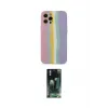 ieg™ iPhone 12 Pro Max Kılıf Yadigar Çizgi - Şeffaf 360 Full Body Arka Koruyucu