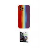 ieg™ iPhone 12 Pro Max Kılıf Yadigar Çizgi - Şeffaf Temperli Cam Ekran Koruyucu