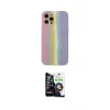 ieg™ iPhone 12 Pro Max Kılıf Yadigar Çizgi - Şeffaf Temperli Cam Ekran Koruyucu
