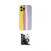 ieg™ iPhone 12 Pro Max Kılıf Yadigar Çizgi - Şeffaf Temperli Cam Ekran Koruyucu