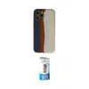 ieg™ iPhone 12 Pro Max Kılıf Yadigar Çizgi - Siyah 5D Eko Cam Ekran Koruyucu