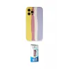 ieg™ iPhone 12 Pro Max Kılıf Yadigar Çizgi - Siyah 5D Eko Cam Ekran Koruyucu