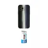 ieg™ iPhone 12 Pro Max Kılıf Yadigar Çizgi - Siyah 5D Eko Cam Ekran Koruyucu