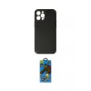 ieg™ iPhone 12 Pro Max Kılıf Yadigar Klasik - Siyah 18D Cam Ekran Koruyucu