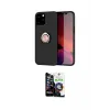 ieg™ iPhone 12 Pro Max Kılıf Yankı Form Prime - Şeffaf Temperli Cam Ekran Koruyucu