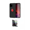 ieg™ iPhone 12 Pro Max Kılıf Yankı Form Prime - Şeffaf Temperli Cam Ekran Koruyucu