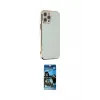 ieg™ iPhone 12 Pro Max Kılıf Yankı Serisi - Siyah 34D Izgaralı Cam