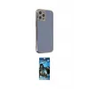 ieg™ iPhone 12 Pro Max Kılıf Yankı Serisi - Siyah 34D Izgaralı Cam