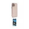 ieg™ iPhone 12 Pro Max Kılıf Yankı Serisi - Siyah 34D Izgaralı Cam