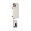 ieg™ iPhone 12 Pro Max Kılıf Yankı Serisi - Siyah Bilvis Hayalet Cam Ekran Koruyucu