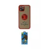 ieg™ iPhone 12 Pro Max Kılıf Yörünge Çizgi - Siyah 18D Cam Ekran Koruyucu