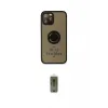 ieg™ iPhone 12 Pro Max Kılıf Yörünge Çizgi - Siyah Joko Magic 5D Hayalet Cam