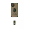 ieg™ iPhone 12 Pro Max Kılıf Yörünge Çizgi - Siyah Joko Magic 5D Hayalet Cam