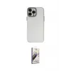 ieg™ iPhone 13 Pro Max Kılıf Ahenk Çizgi Prime - Siyah Bilvis 3D Mat Cam Ekran Koruyucu