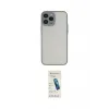ieg™ iPhone 13 Pro Max Kılıf Ahenk Çizgi Serisi - Şeffaf Pasifik Cam Ekran Koruyucu