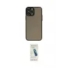 ieg™ iPhone 13 Pro Max Kılıf Ahenk Çizgi Serisi - Şeffaf Pasifik Cam Ekran Koruyucu