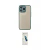 ieg™ iPhone 13 Pro Max Kılıf Ahenk Çizgi Serisi - Şeffaf Pasifik Cam Ekran Koruyucu