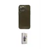 ieg™ iPhone 13 Pro Max Kılıf Ahenk Doku - Siyah Bilvis 3D Cam Ekran Koruyucu