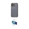 ieg™ iPhone 13 Pro Max Kılıf Ahenk Işık - Siyah 3D Antistatik Cam Ekran Koruyucu