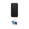 ieg™ iPhone 13 Pro Max Kılıf Ahenk Işık - Siyah 3D Antistatik Cam Ekran Koruyucu