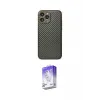 ieg™ iPhone 13 Pro Max Kılıf Ahenk Işık - Siyah Bilvis 5in1 3D Magic Cam Ekran Koruyucu