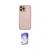 ieg™ iPhone 13 Pro Max Kılıf Ahenk Işık - Siyah Bilvis 5in1 3D Magic Cam Ekran Koruyucu