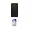 ieg™ iPhone 13 Pro Max Kılıf Ahenk Işık - Siyah Bilvis 5in1 3D Magic Cam Ekran Koruyucu