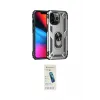 ieg™ iPhone 13 Pro Max Kılıf Ahenk Klasik Koleksiyonu - Şeffaf Pasifik Cam Ekran Koruyucu