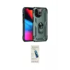 ieg™ iPhone 13 Pro Max Kılıf Ahenk Klasik Koleksiyonu - Şeffaf Pasifik Cam Ekran Koruyucu