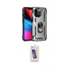ieg™ iPhone 13 Pro Max Kılıf Ahenk Klasik Koleksiyonu - Siyah Joko 5D Cam