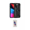 ieg™ iPhone 13 Pro Max Kılıf Ahenk Klasik Koleksiyonu - Siyah Joko 5D Cam