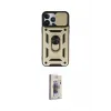 ieg™ iPhone 13 Pro Max Kılıf Ahenk Klasik - Siyah Bilvis 3D Cam Ekran Koruyucu