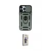 ieg™ iPhone 13 Pro Max Kılıf Ahenk Klasik - Siyah Bilvis 3D Cam Ekran Koruyucu