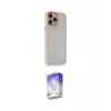 ieg™ iPhone 13 Pro Max Kılıf Eksen Doku Prime - Siyah Bilvis 5in1 3D Magic Cam Ekran Koruyucu