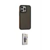 ieg™ iPhone 13 Pro Max Kılıf Eksen Işık - Siyah Bilvis 3D Cam Ekran Koruyucu