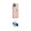ieg™ iPhone 13 Pro Max Kılıf İz Form Serisi - Siyah 3D Antistatik Cam Ekran Koruyucu
