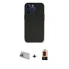 ieg™ iPhone 13 Pro Max Kılıf Kozmos Yansıma Özel Seri - Şeffaf Maxco Cam Ekran Koruyucu + Rainbow Kamera Lens Koruma Cam - MR