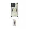 ieg™ iPhone 13 Pro Max Kılıf Kutup Modern - Siyah Bilvis 3D Cam Ekran Koruyucu