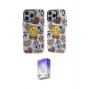 ieg™ iPhone 13 Pro Max Kılıf Nova Doku Koleksiyonu - Siyah Bilvis 5in1 3D Magic Cam Ekran Koruyucu